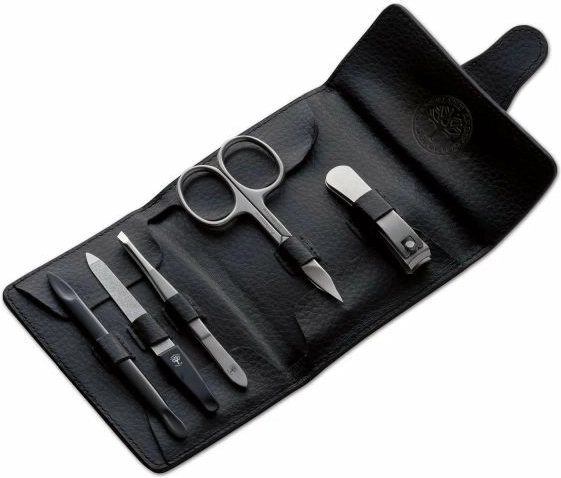 Böker Arbolito Classic Maniküre-Set, 5-teilig, im Lederetui