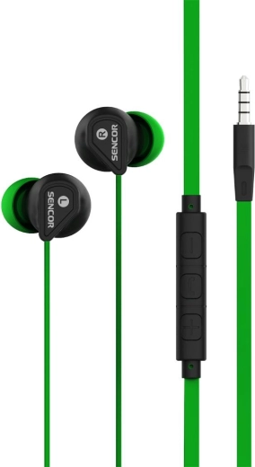 Sencor SEP 172 VCM groene in-earhoofdtelefoon met microfoon