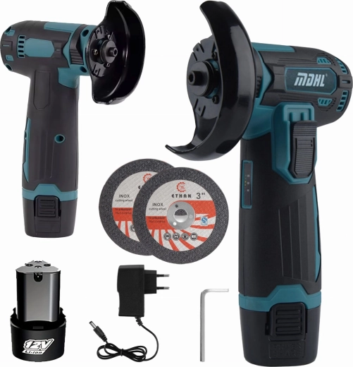12 V 76 mm Cordless Angle Grinder, Brushless, Compact and Powerful