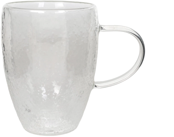 Set of 2 FROST double-wall thermal glasses with handle, 340 ml