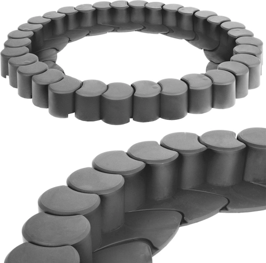 Graphite Garden Palisade 4.1 m, 32 pieces