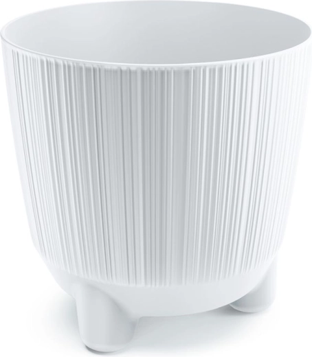 Cache-pot avec pieds Ryfo N 19,5 cm blanc