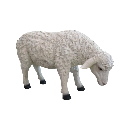Figure décorative de Noël en résine – mouton 87,6 cm