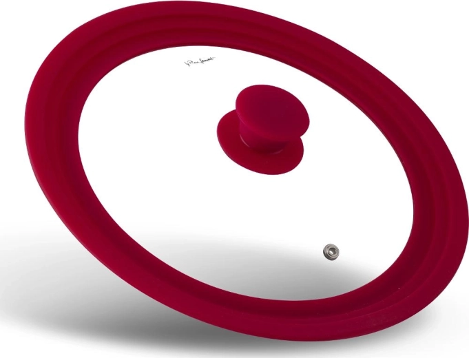 Couvercle universel en verre Lamart avec bord en silicone