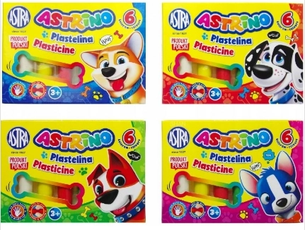 School modeling clay 6 colors ASTRINO ASTRA