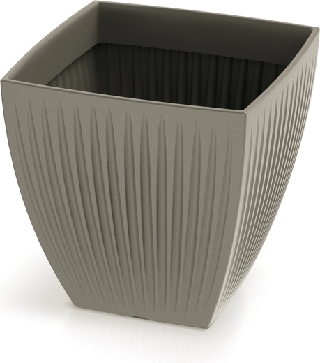 Bloempot Latia Square 30 × 30 cm mocca