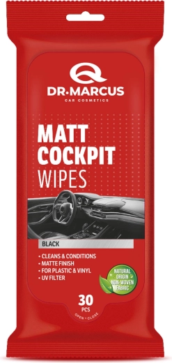 Dr. Marcus Titanium lingettes nettoyantes noires mates pour tableau de bord