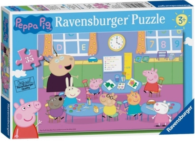 Ravensburger puzzel Peppa Pig – de hele klas, 35 stukjes