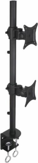 Desk mount LCD/LED 13-27 inch dual, black