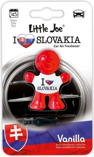 Little Joe 3D Supair Drive parfum pour voiture vanille « I Love You Slovakia »