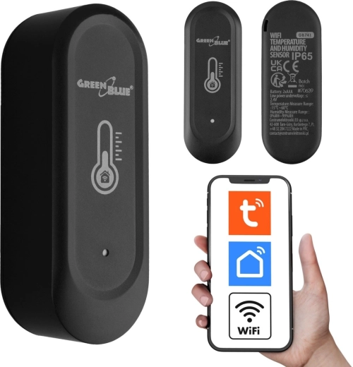 Capteur Wi‑Fi extérieur de température et d’humidité GreenBlue