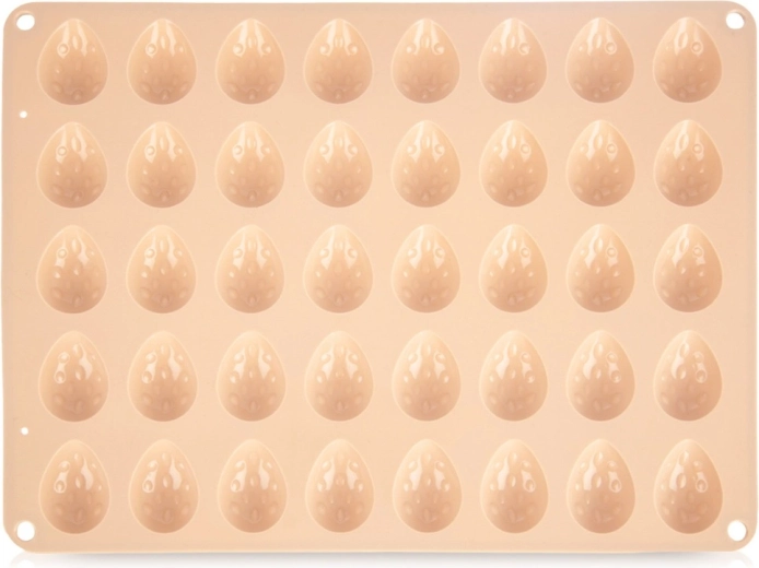 Siliconen vorm voor koekjes en pralines eieren, beige 33,5 × 26 × 1,5 cm