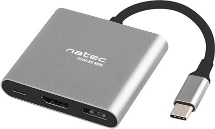NATEC Fowler Mini – USB‑C multiport adapter with 4K HDMI, USB 3.0 and 60 W PD