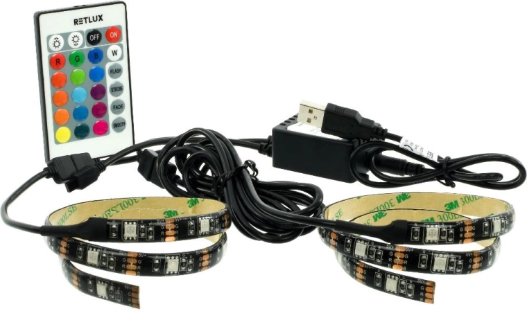 Bande LED USB RGB Retlux pour téléviseur et moniteur
