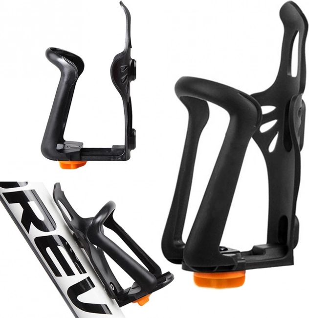 Verstelbare bidonhouder voor de fiets – zwart