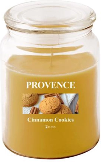 Bougie parfumée en verre Provence biscuits à la cannelle 95 heures