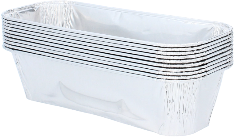 Set of disposable aluminum baking pans 20 × 8 × 5 cm, 600 ml, 10 pcs