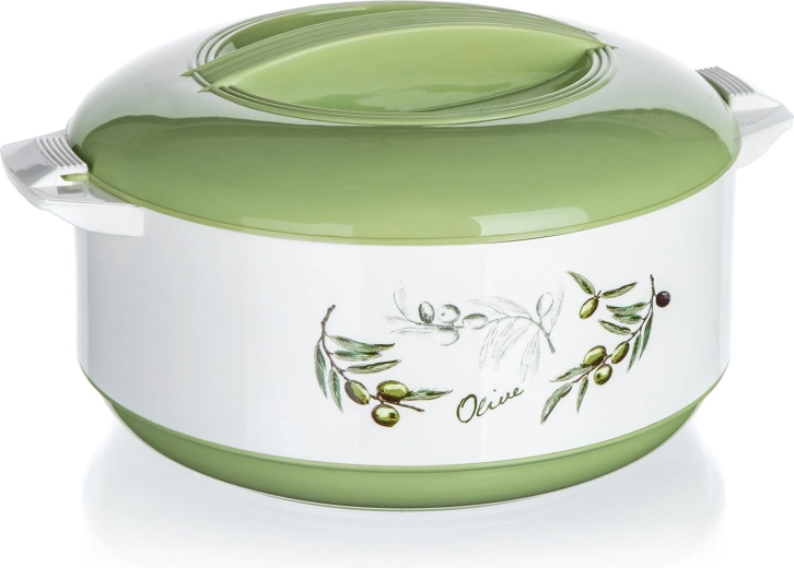 Thermoschüssel OLIVES 3,5 l mit Edelstahleinsatz