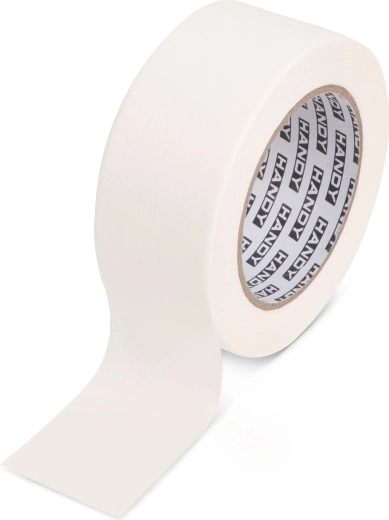Masking tape with solvent-based adhesive 50 m × 50 mm white