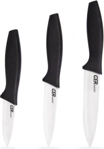 Ensemble de 3 couteaux de cuisine en céramique