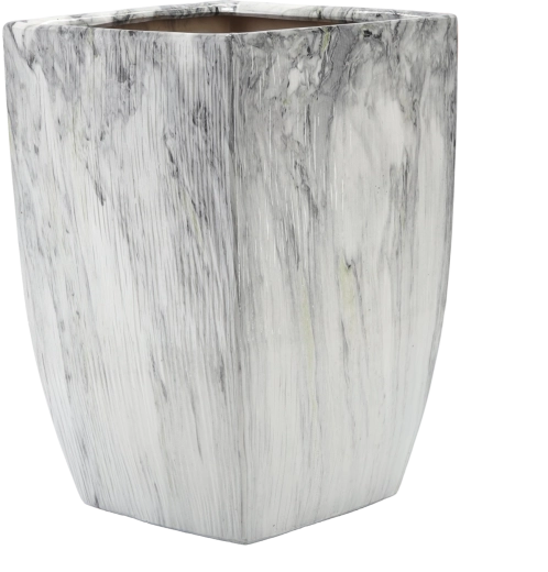 Cache-pot en céramique Lindon effet marbre 40 cm