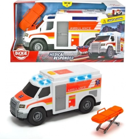 Ambulance with Effects and Stretcher, 30 cm