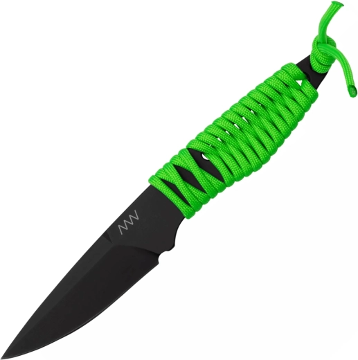 ANV Knives P100 neongroen halsmes 7,5 cm