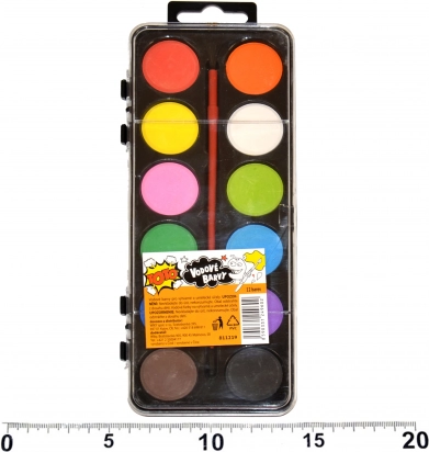 Watercolors 12 Colors with Brush