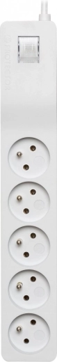 Surge protector with 5 sockets and switch