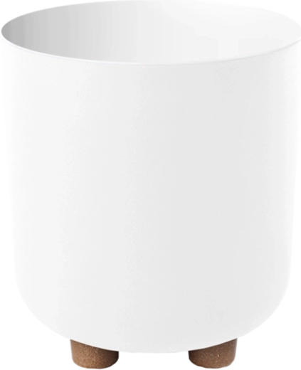 Cache-pot Sofia 190 mm blanc – céramique mate