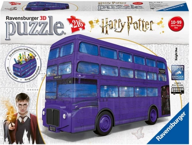 3D Puzzle Harry Potter Magic Bus 216 Pieces
