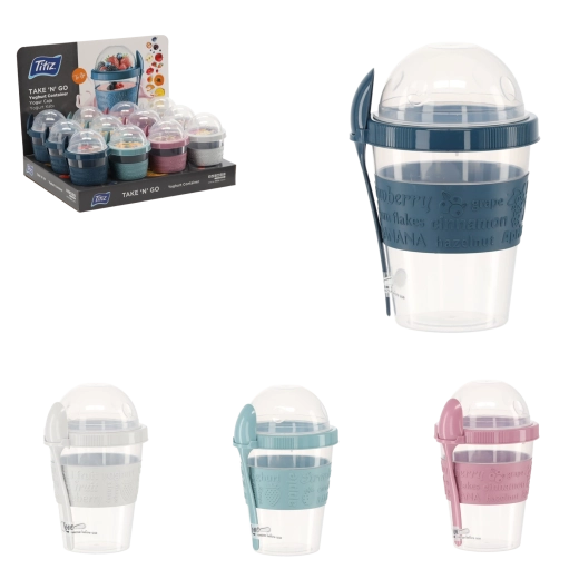 TITIZ Take & Go Yogurt Container 600 ml with Spoon