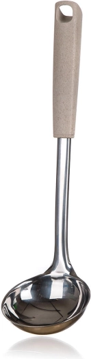 NATURAL soeplepel van roestvast staal 32 × 8,4 cm