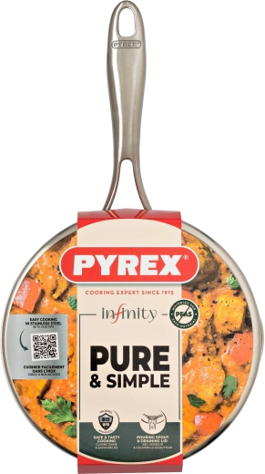 Infinity kookpan met deksel 20 cm, 2,5 l, roestvrij staal