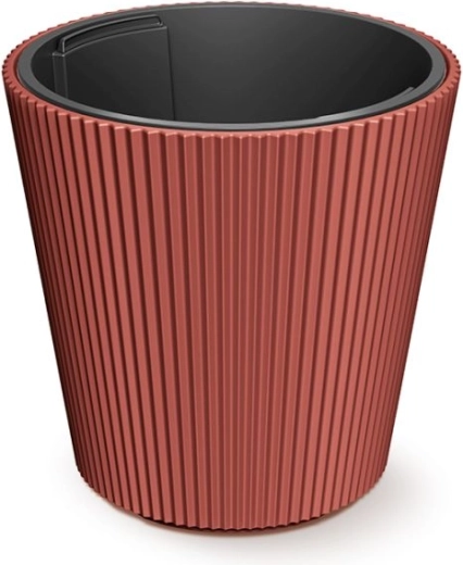 Cache-pot avec insert Milly 35 cm couleur cuivre