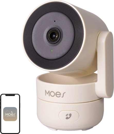 Caméra IP PTZ Wi‑Fi intérieure Moes 4 Mpx