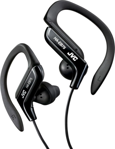 JVC in-ear sports headphones with adjustable ear hook – black