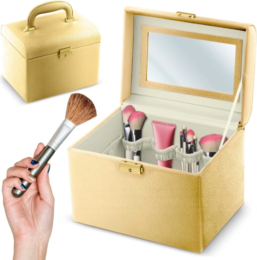 Mallette cosmétique MASSIDO MS-706 dorée