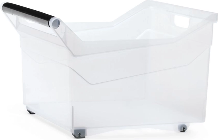 Transparente Kunststoff-Aufbewahrungsbox auf Rollen 29 l NUK
