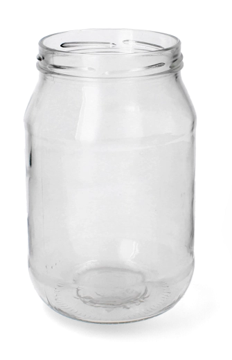 Glazen pot 1700 ml met schroefdraad fi 100