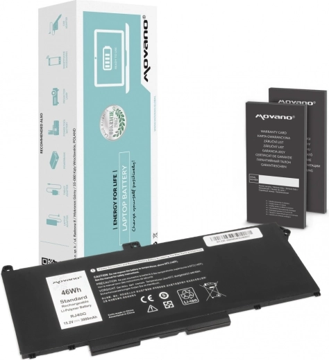 Movano-batterij voor Dell Latitude 5520/5420 en Precision 3560 (46 Wh, 3000 mAh)