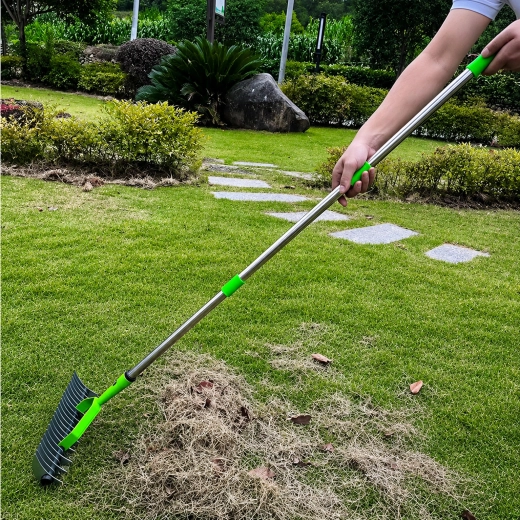 Aérateur de gazon manuel (scarificateur) avec râteaux oscillants 130 cm - 1 pièce