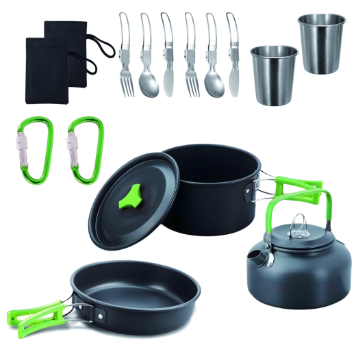 18-in-1 Camping Cookware Set for 2 People