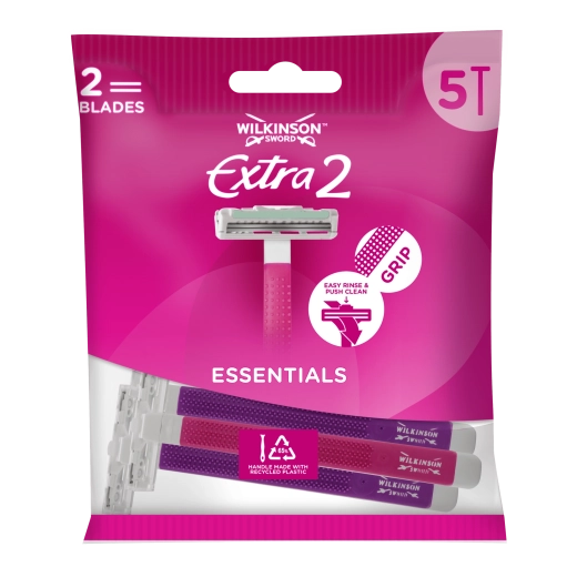 Damen-Einwegrasierer WILKINSON SWORD Essentials 2 Violet, 5 Stk.
