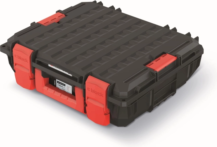 Gereedschapskoffer met schuiminleg 45 × 38 × 13,5 cm, zwart