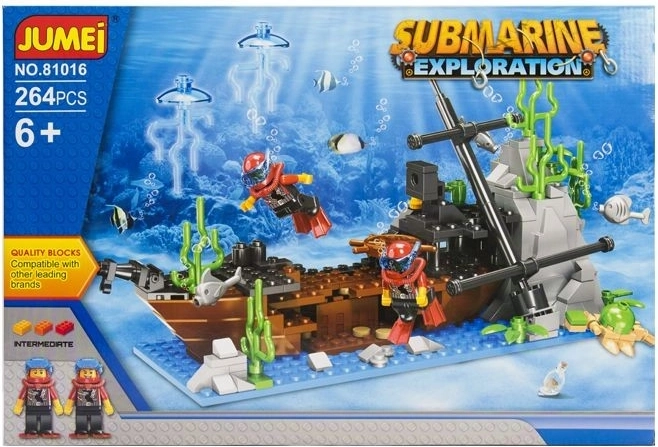Jumei Baukasten Unterwasser-Expedition 264 Teile (Submarine Exploration) - 1 Stück