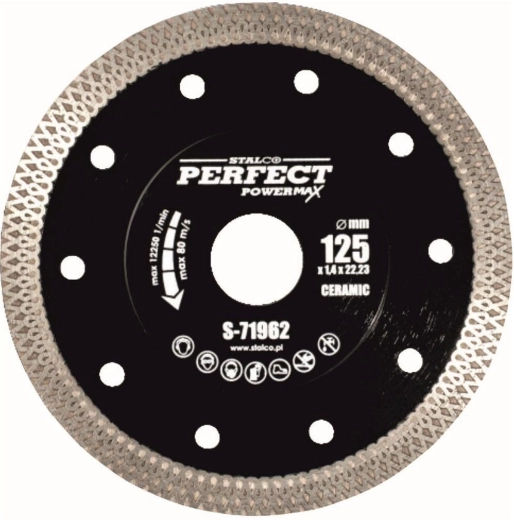 Diamantschijf voor keramiek Stalco 125 mm