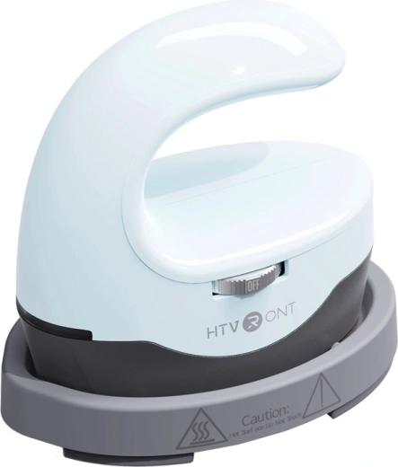 HTVRONT HPM02 mini presse de transfert thermique bleu clair