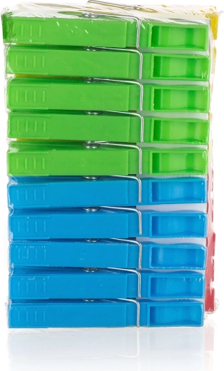 Plastic wasknijpers ECONOMY, mix kleuren, 20 stuks