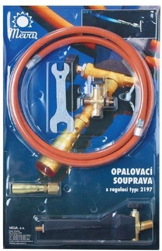 Abflamm-Set mit rundem Propan-Butan-Brenner